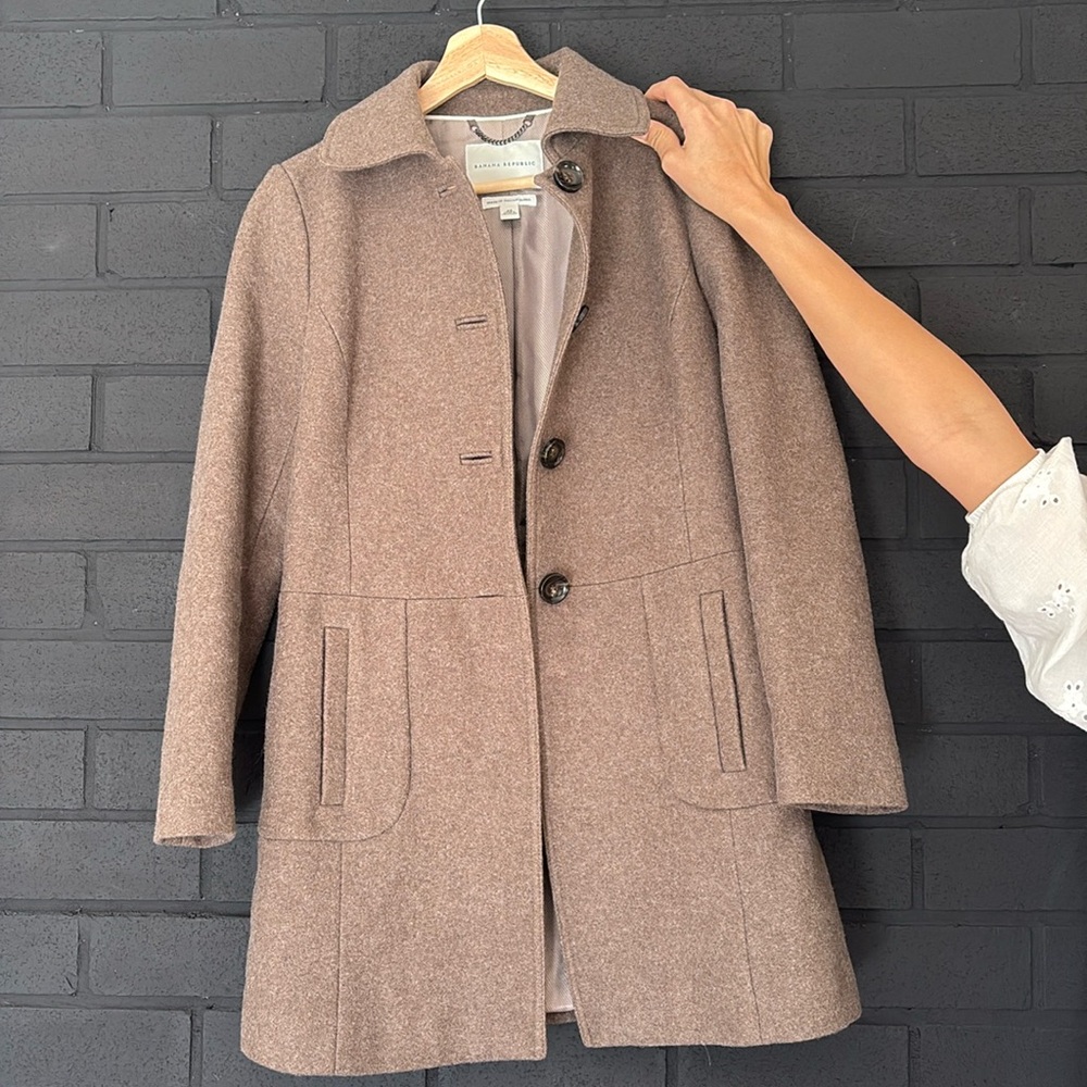 BANANA REPUBLIC WOOL COAT 
women’s size XS